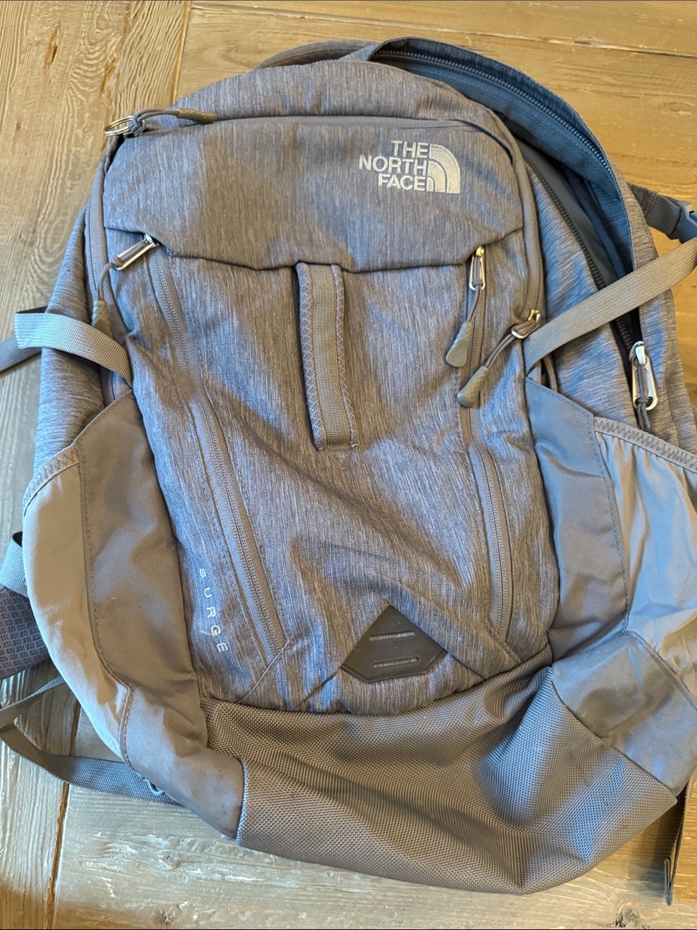 The North Face Surge Gray Backpack